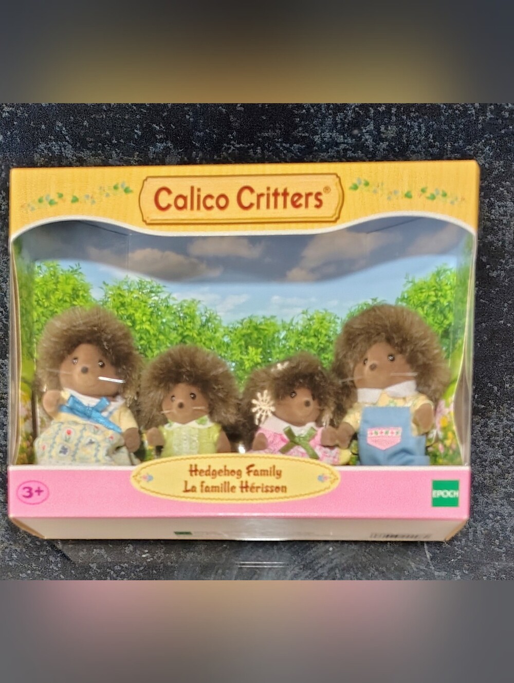 Calico Critters Hedgehog Family (4), Dressed, Boxed, Ready to Gift Toy NWT $45